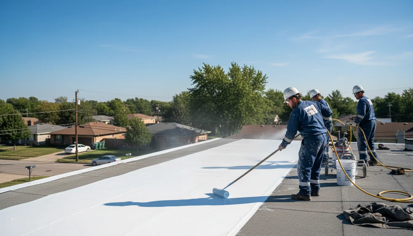 Commercial roof coating in Ada, OK near me